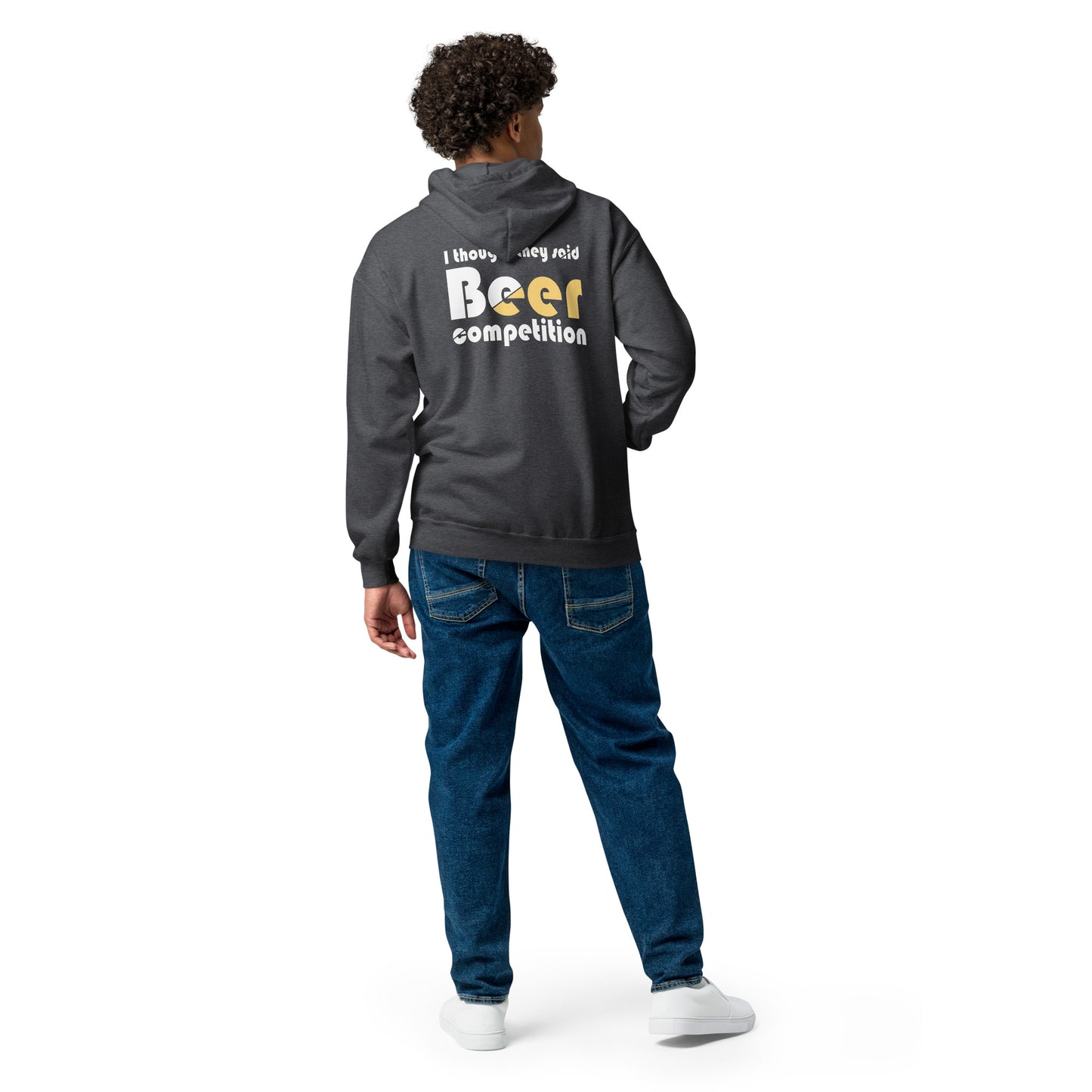 Cheer Dad "Beer Competition" Zip Hoodie