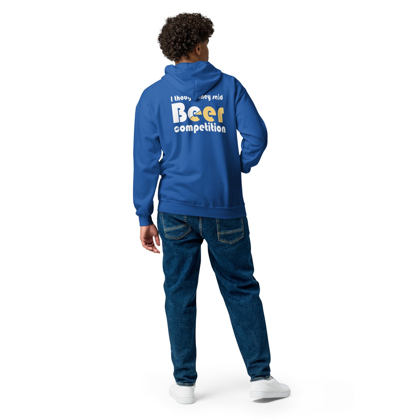 Cheer Dad "Beer Competition" Zip Hoodie