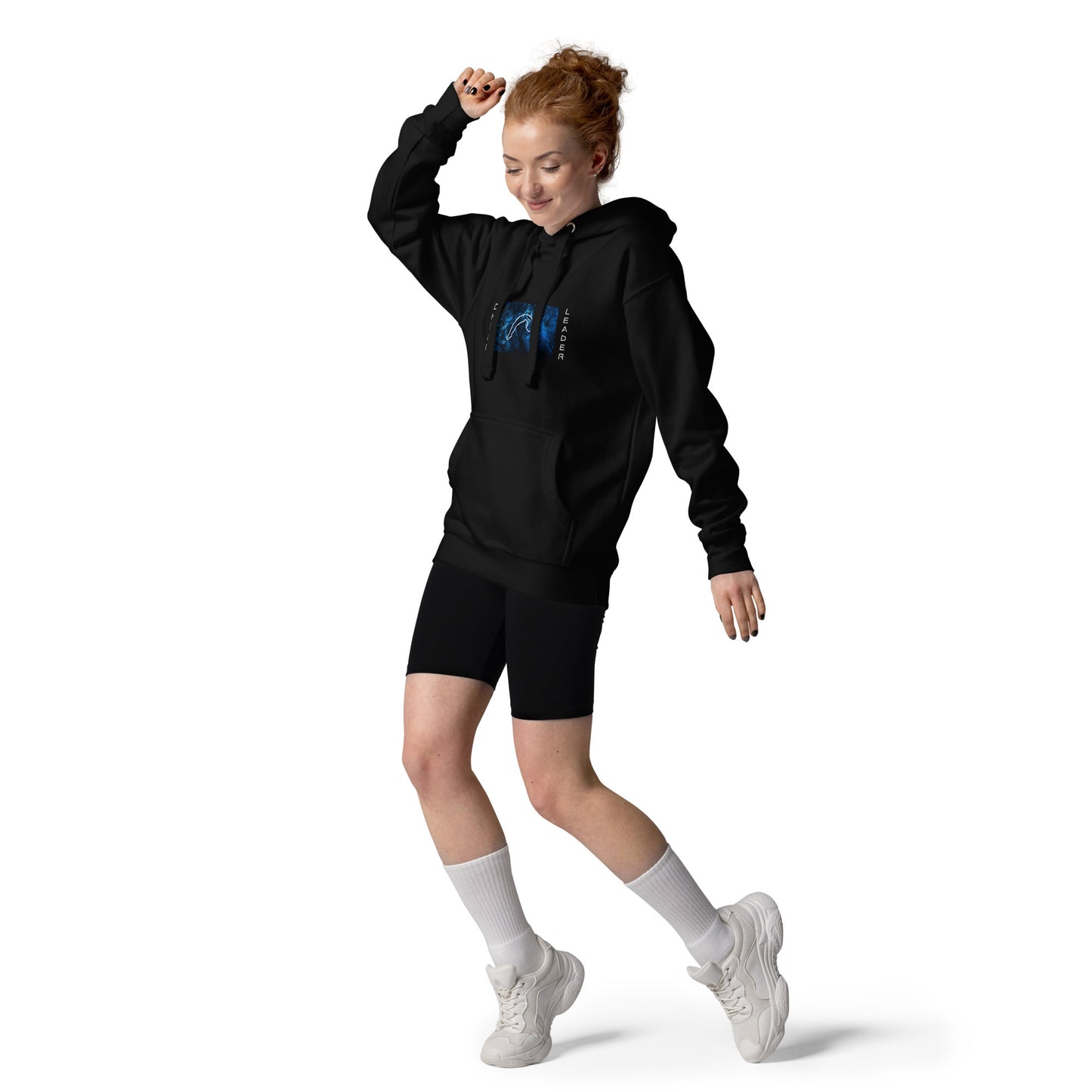 Blue Design Cheerleader Hoodie