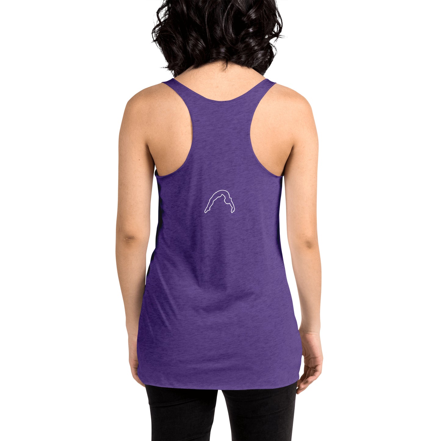 Purple Cheer Mom Racerback Tank