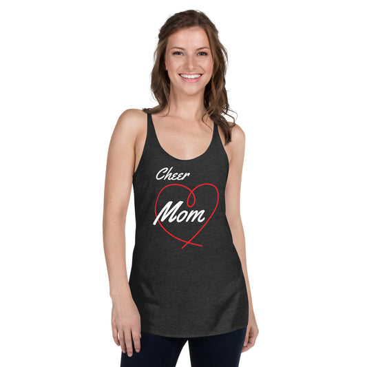 Red Cheer Mom Racerback Tank