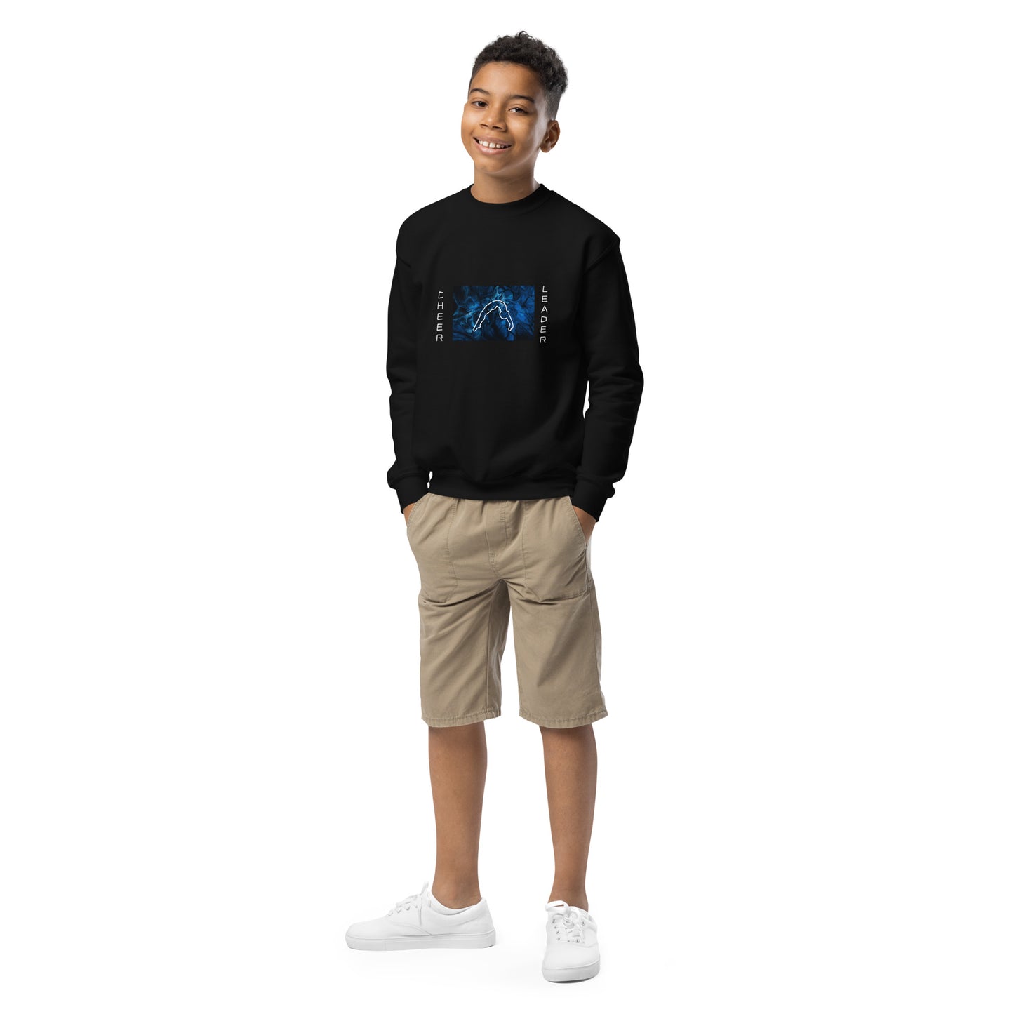 Blue Youth Cheer Sweatshirt