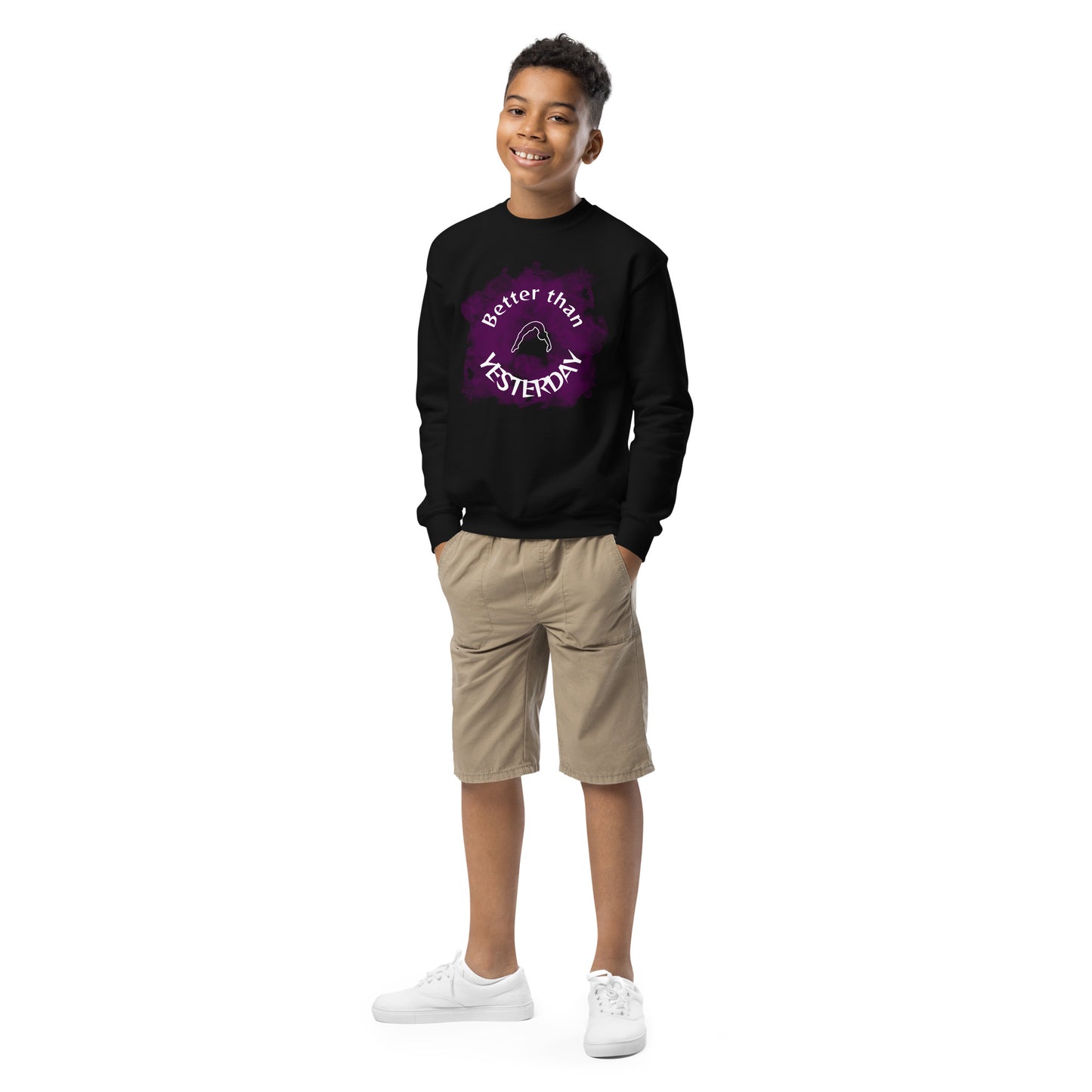 Purple Youth Cheerleader Sweatshirt